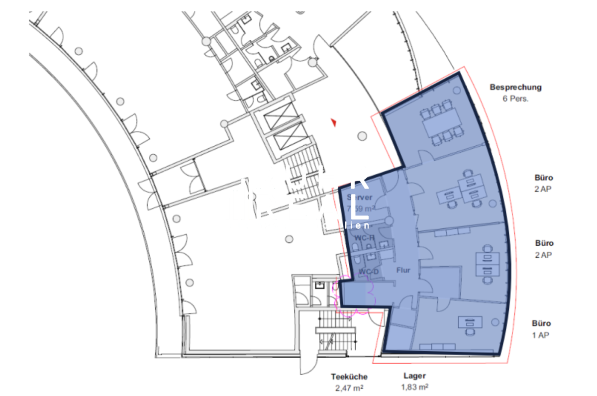 Grundriss Hausnr. 4d, Zwischengeschoss
