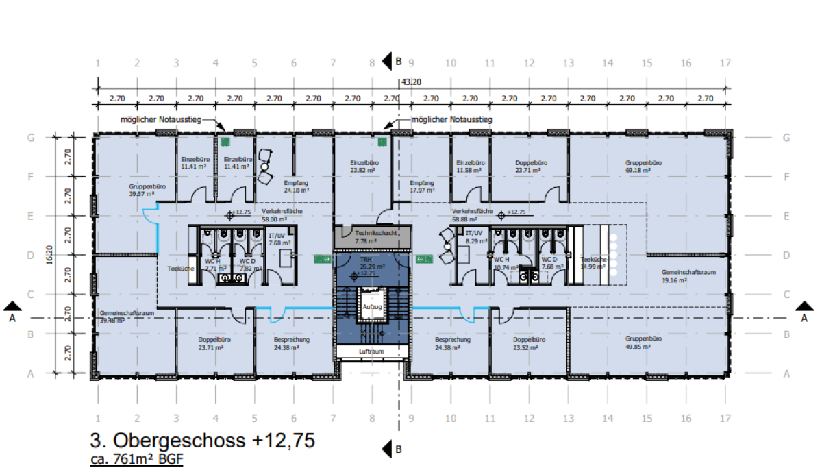 Grundriss 3. OG Grundriss 3. OG